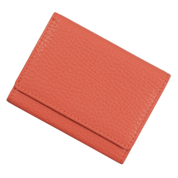 極小財布 ソフトシュリンク/ADRIA/牛革「コーラルオレンジ」ベーシック型 BECKER（ベッカー）日本製